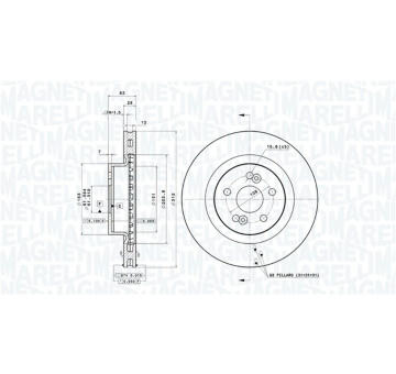 Brzdový kotouč MAGNETI MARELLI 360406088001
