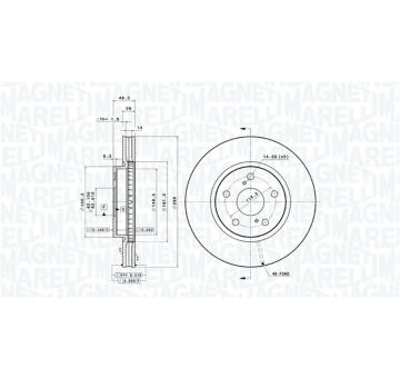 Brzdový kotouč MAGNETI MARELLI 360406089501
