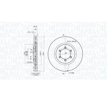 Brzdový kotouč MAGNETI MARELLI 360406093301