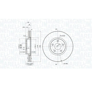 Brzdový kotouč MAGNETI MARELLI 360406099301