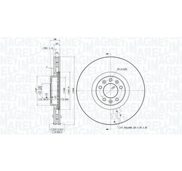 Brzdový kotouč MAGNETI MARELLI 360406109901