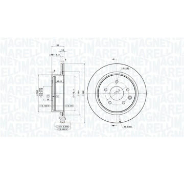 Brzdový kotouč MAGNETI MARELLI 360406110101