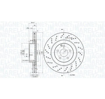 Brzdový kotouč MAGNETI MARELLI 360406112701