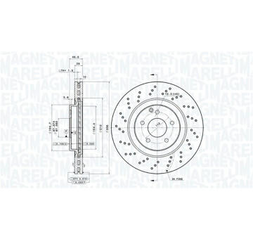 Brzdový kotouč MAGNETI MARELLI 360406113001