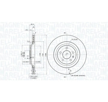 Brzdový kotouč MAGNETI MARELLI 360406116701