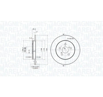 Brzdový kotouč MAGNETI MARELLI 360406116801