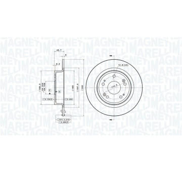 Brzdový kotouč MAGNETI MARELLI 360406117401