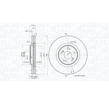 Brzdový kotouč MAGNETI MARELLI 360406117801