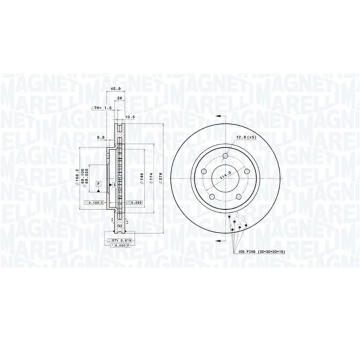 Brzdový kotouč MAGNETI MARELLI 360406123001