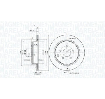 Brzdový kotouč MAGNETI MARELLI 360406123701