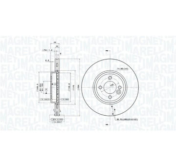 Brzdový kotouč MAGNETI MARELLI 360406123801
