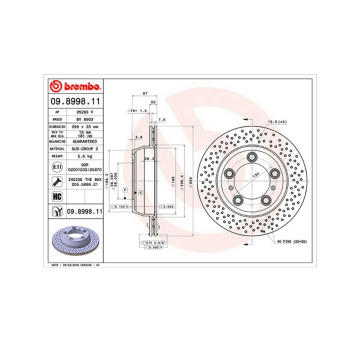 Brzdový kotouč MAGNETI MARELLI 360406125101