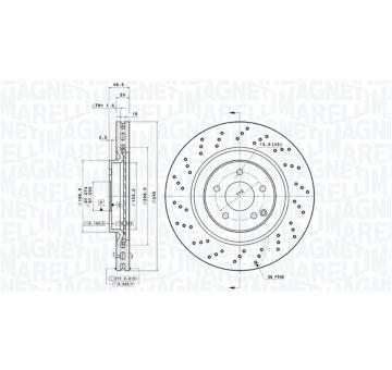 Brzdový kotouč MAGNETI MARELLI 360406126001