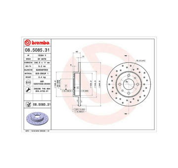 Brzdový kotouč MAGNETI MARELLI 360406126801