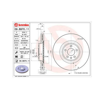 Brzdový kotouč MAGNETI MARELLI 360406127301