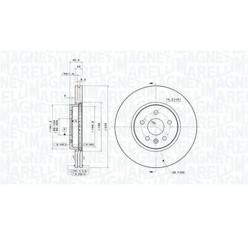 Brzdový kotouč MAGNETI MARELLI 360406127601
