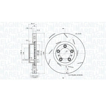 Brzdový kotouč MAGNETI MARELLI 360406163101
