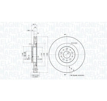 Brzdový kotouč MAGNETI MARELLI 360406211801