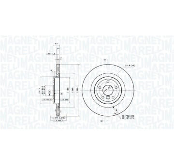 Brzdový kotouč MAGNETI MARELLI 360406219201
