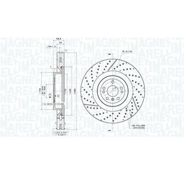 Brzdový kotouč MAGNETI MARELLI 360406220501