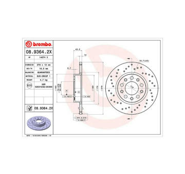 Brzdový kotouč MAGNETI MARELLI 360406011402