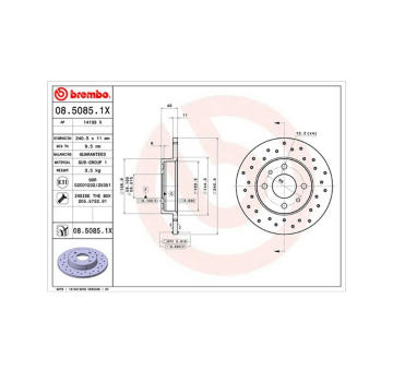 Brzdový kotouč MAGNETI MARELLI 360406021602