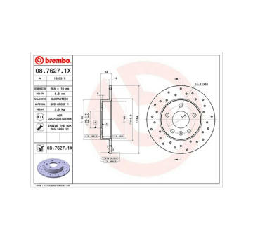 Brzdový kotouč MAGNETI MARELLI 360406039002