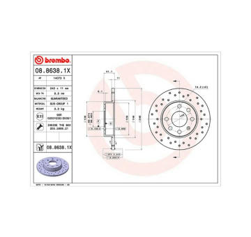 Brzdový kotouč MAGNETI MARELLI 360406039202