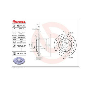 Brzdový kotouč MAGNETI MARELLI 360406039302