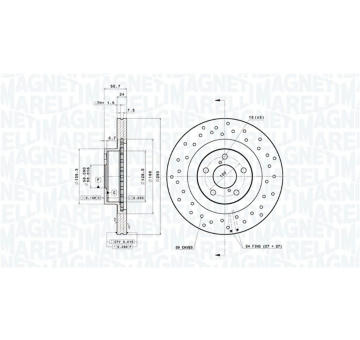 Brzdový kotouč MAGNETI MARELLI 360406216802