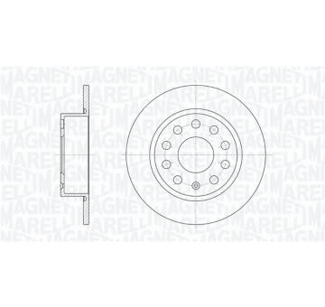 Brzdový kotouč MAGNETI MARELLI 361302040115