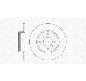 Brzdový kotouč MAGNETI MARELLI 361302040127