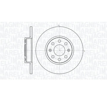 Brzdový kotouč MAGNETI MARELLI 361302040165