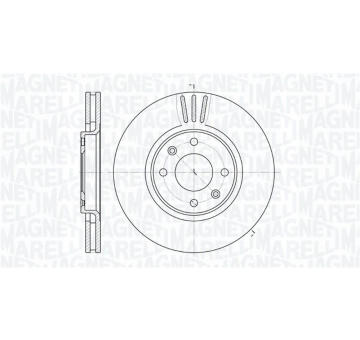 Brzdový kotouč MAGNETI MARELLI 361302040172