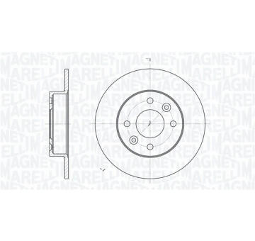 Brzdový kotouč MAGNETI MARELLI 361302040183