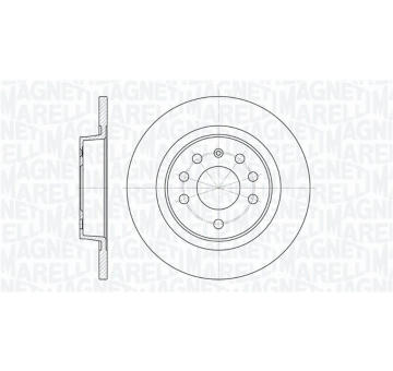 Brzdový kotouč MAGNETI MARELLI 361302040199