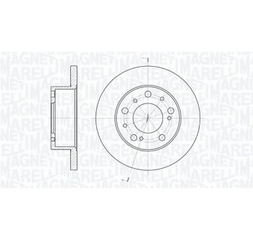 Brzdový kotouč MAGNETI MARELLI 361302040211