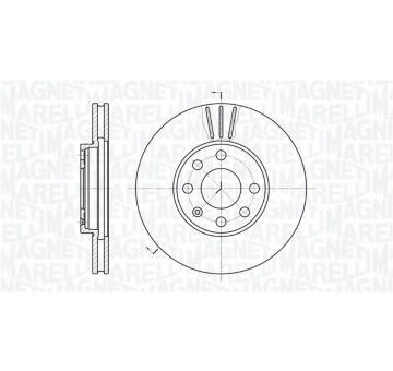 Brzdový kotouč MAGNETI MARELLI 361302040212