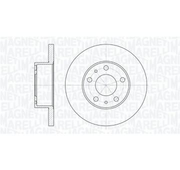 Brzdový kotouč MAGNETI MARELLI 361302040237