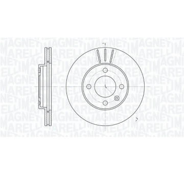 Brzdový kotouč MAGNETI MARELLI 361302040268
