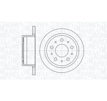 Brzdový kotouč MAGNETI MARELLI 361302040331