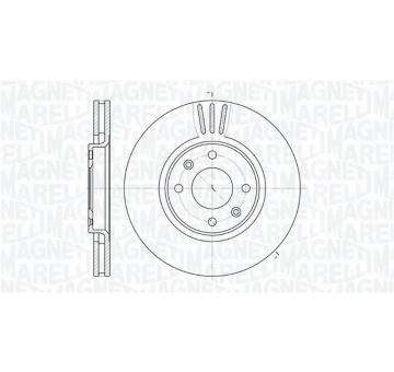Brzdový kotouč MAGNETI MARELLI 361302040472