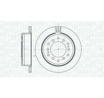 Brzdový kotouč MAGNETI MARELLI 361302040520