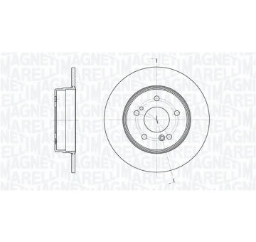Brzdový kotouč MAGNETI MARELLI 361302040650