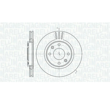 Brzdový kotouč MAGNETI MARELLI 361302040690
