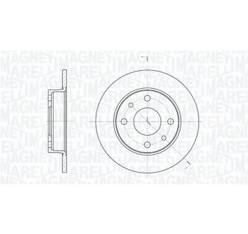 Brzdový kotouč MAGNETI MARELLI 361302040700