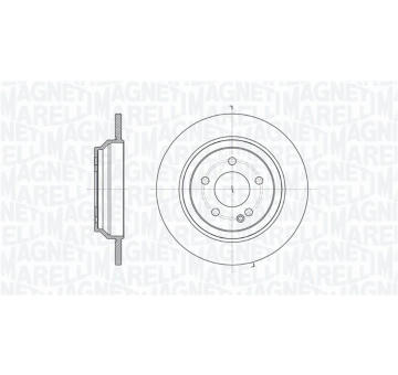 Brzdový kotouč MAGNETI MARELLI 361302040715