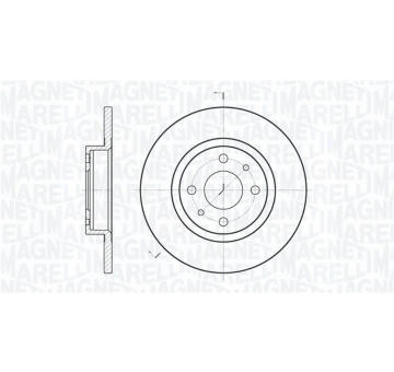 Brzdový kotouč MAGNETI MARELLI 361302040716