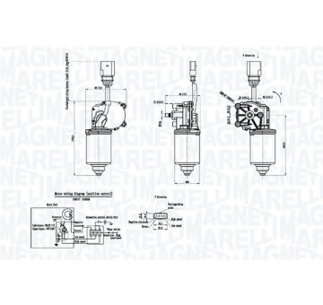 Motor stěračů MAGNETI MARELLI 064053012010