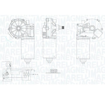 Motor stěračů MAGNETI MARELLI 064360600010